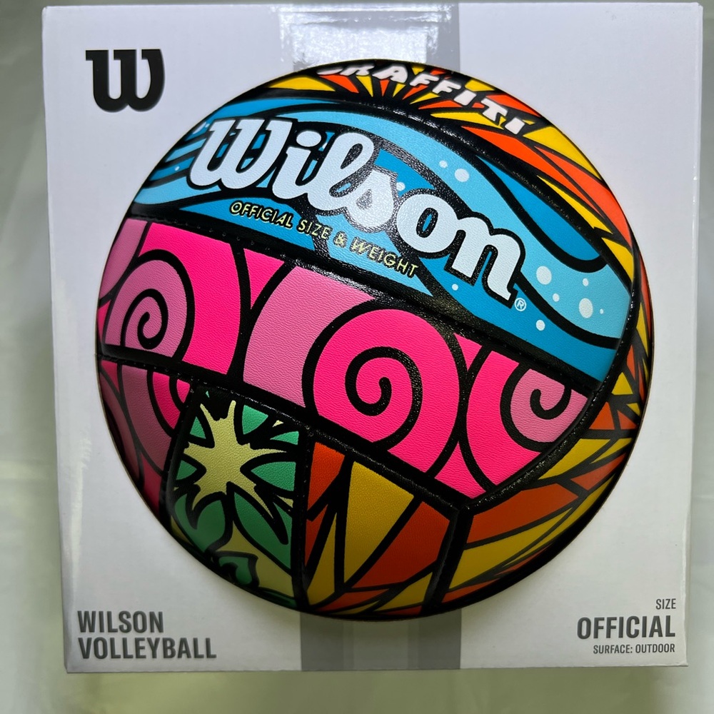 Wilson Multicolor Graffiti Volleyball size official